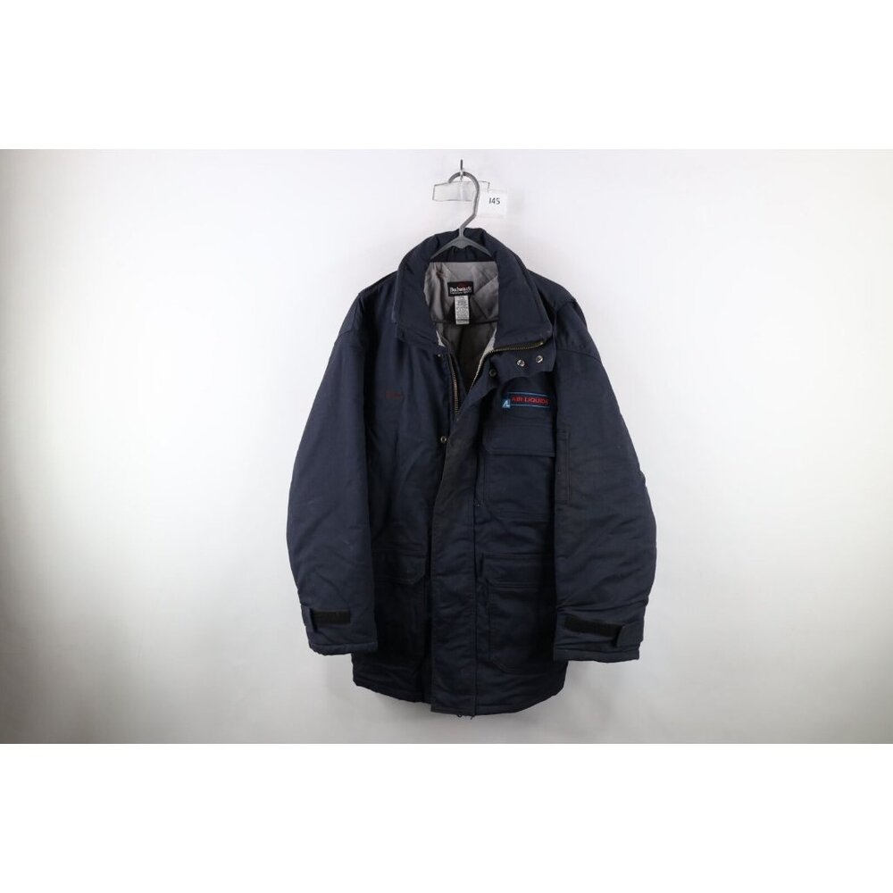 Bulwark FR Mens Large Distressed Flame Resistant Heavyweight Quilted Work Jacket